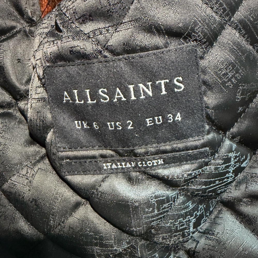 Allsaints Ebony Plaid Hooded Oversized
Long Coat - Picture 7 of 7